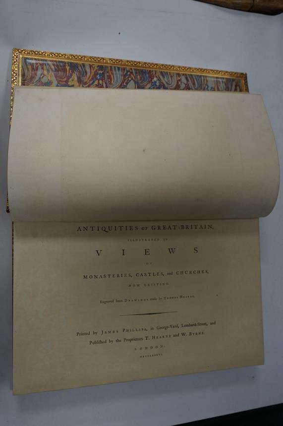 Britain.- Hearne (Thomas) & William Byrne. Antiquities of Great-Britain, illustrated in Views of Monasteries, Castles, and Churches, Now Existing. first edition, vol.1 with list of subscribers and additional engraved pic